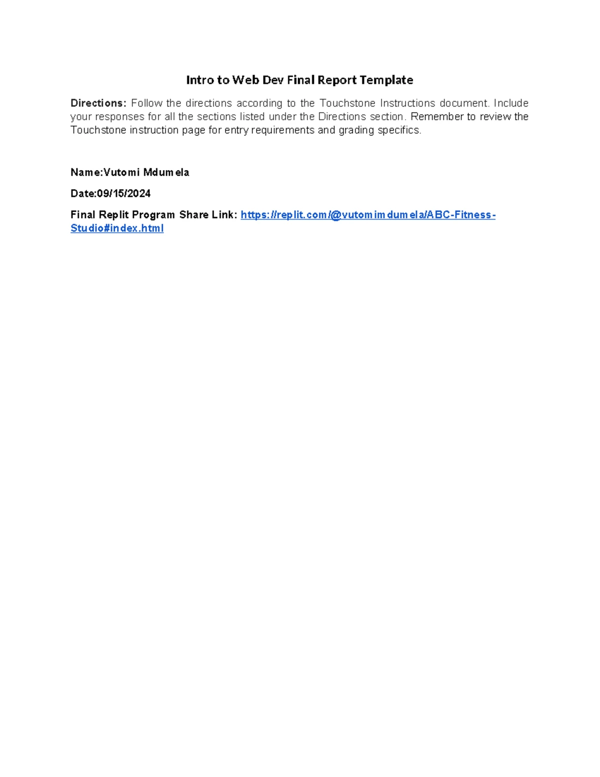 Unit 1 Milestone 1: Concepts of Web Programming and Markup Languages ...