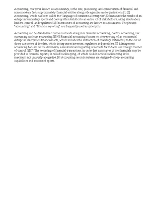 Accounting - Study Notes & Assignments - Studocu