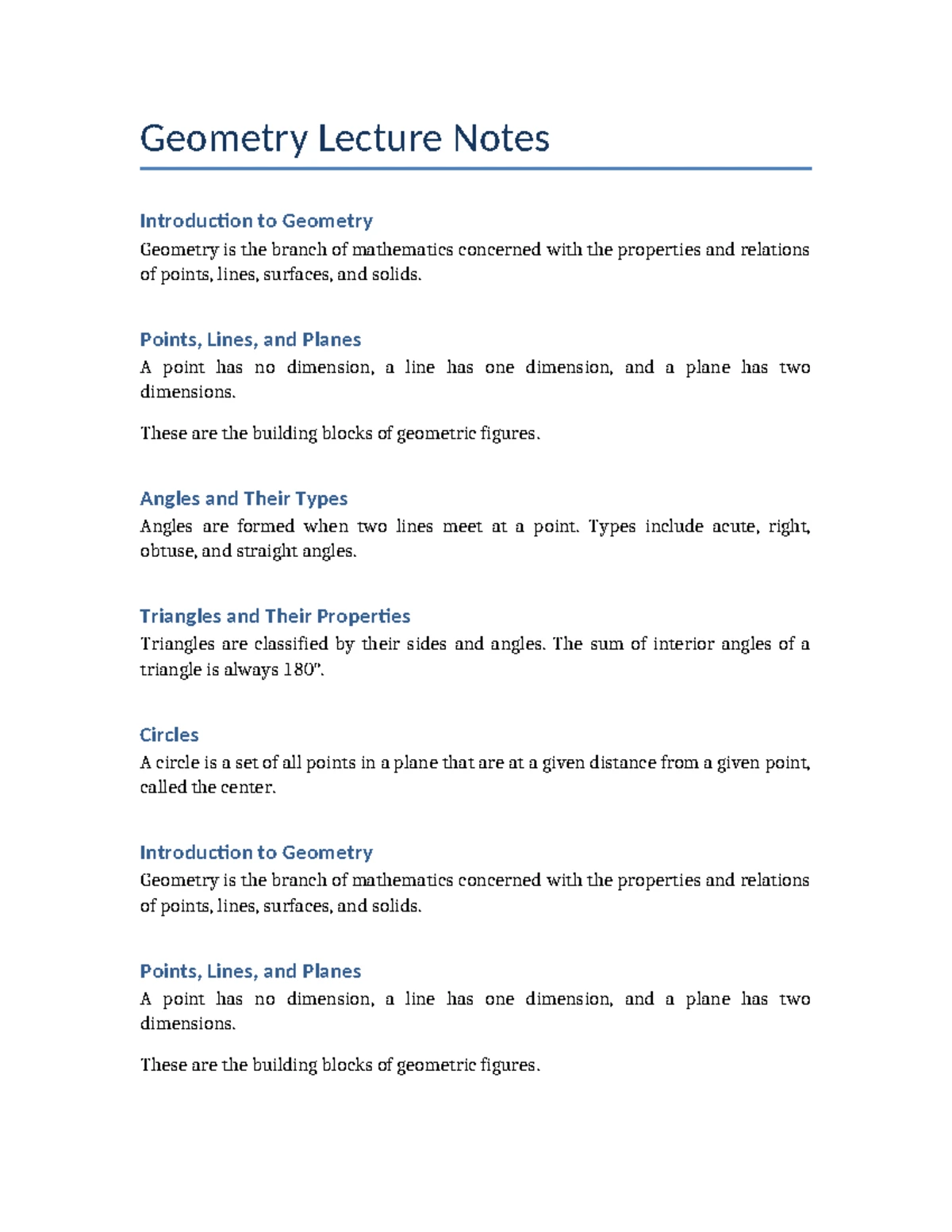 Trigonometry Lecture Notes: Intro to Ratios & Functions - Studocu