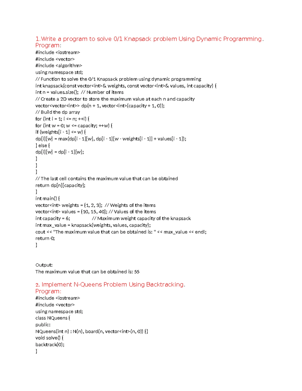 EC LAB - Algorithms for Efficient Coding (III B.Tech - II Sem R20) Lab ...