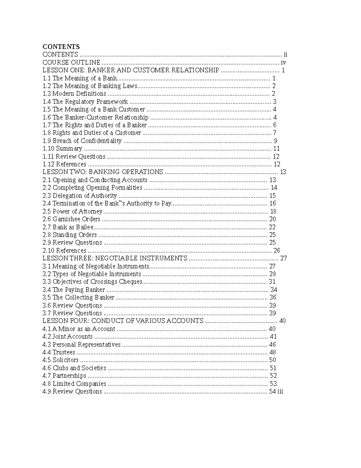 Banking Law Notes (BL101) - Lessons on Banker-Customer Relations - Studocu
