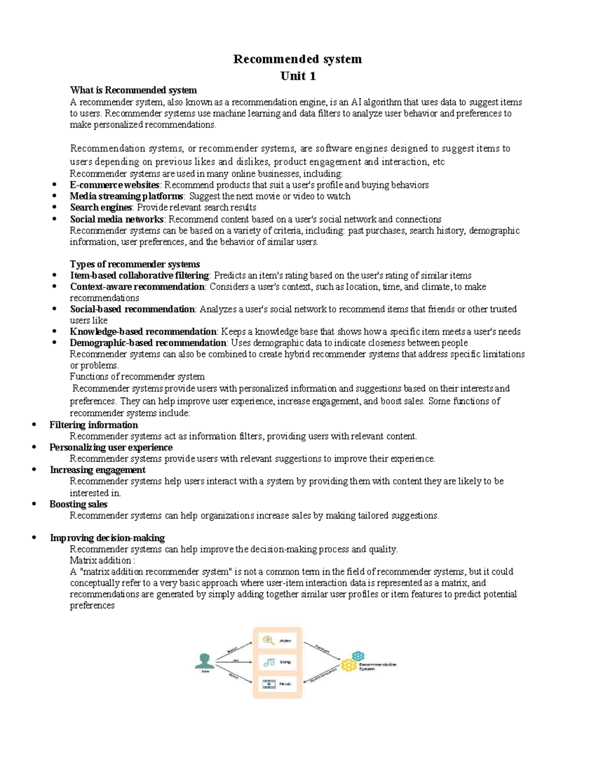 Recommended system unit 1 - Recommended system Unit 1 What is ...