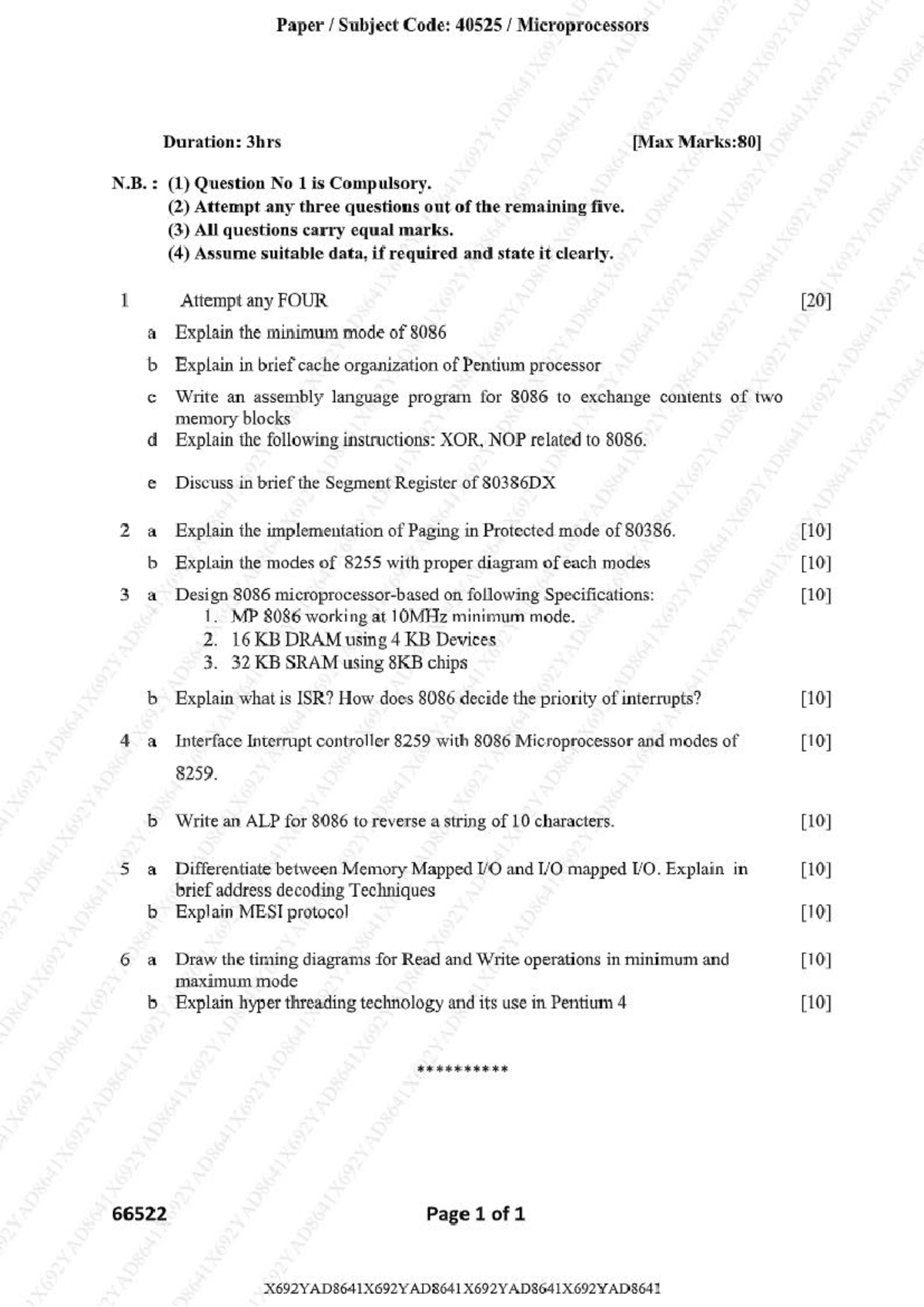 Microprocessors 40525 Final Exam Guide - December 2024 - Studocu