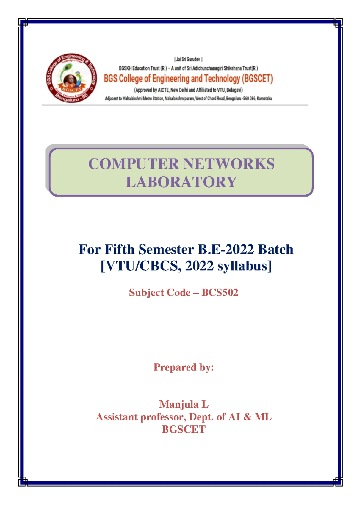 CRC - COMPUTER NETWORKS LAB - Develop a program for error detecting ...