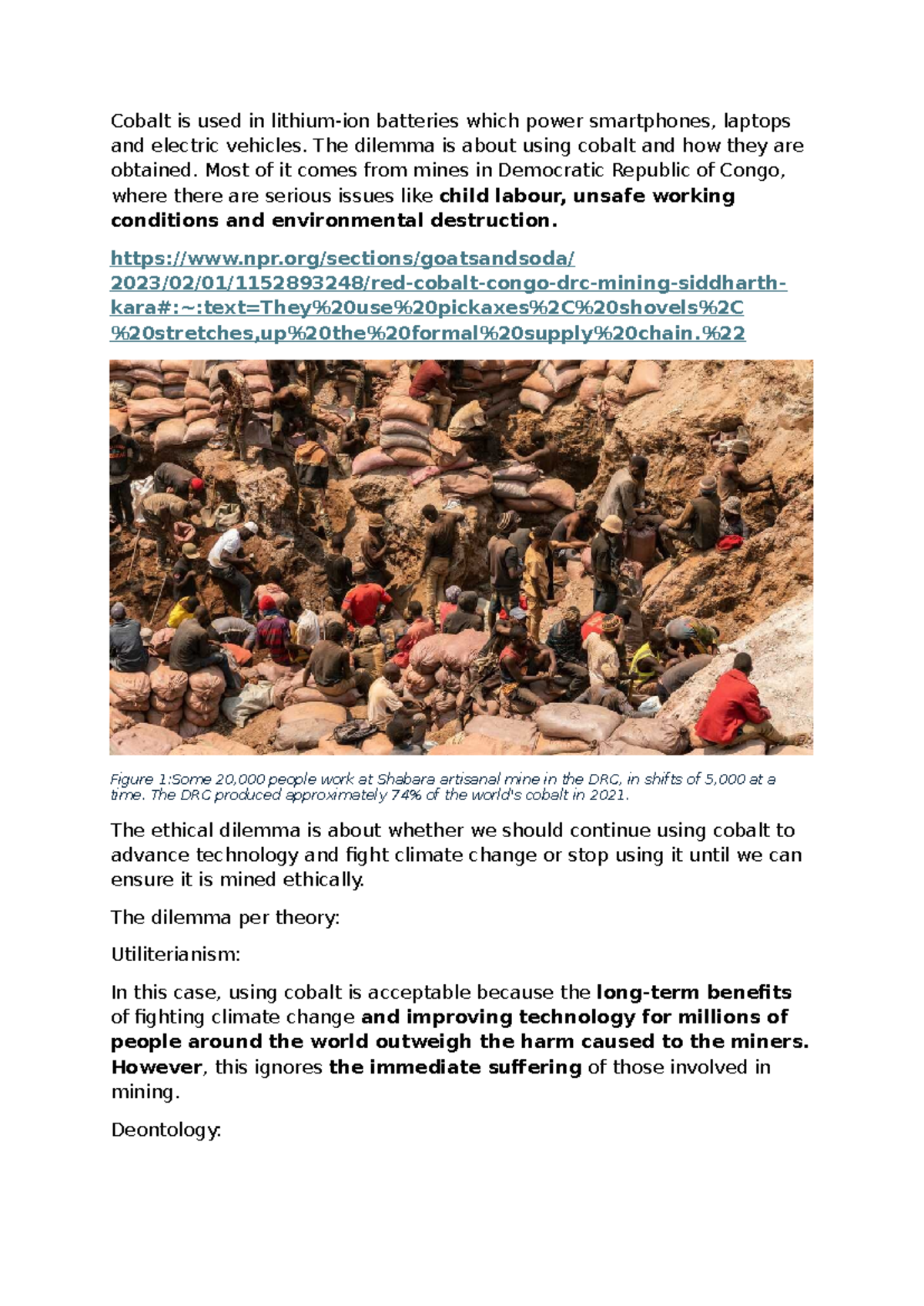 Cobalt and Its Ethical Dilemma in Lithium-Ion Battery Production ...