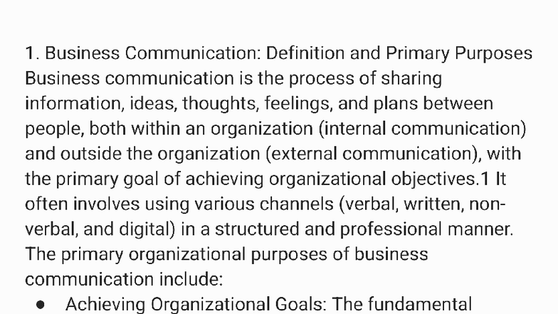 Business Communication: Key Concepts and Practices (Course Code ...
