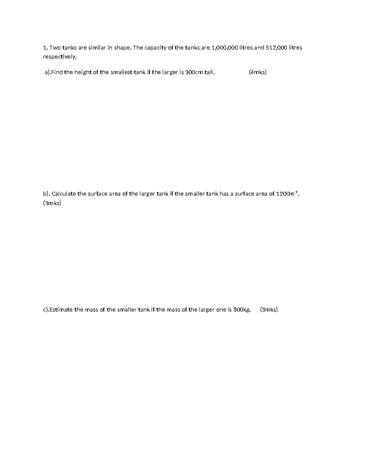 Similarity and Enlargement Quiz - Math 101 - Studocu