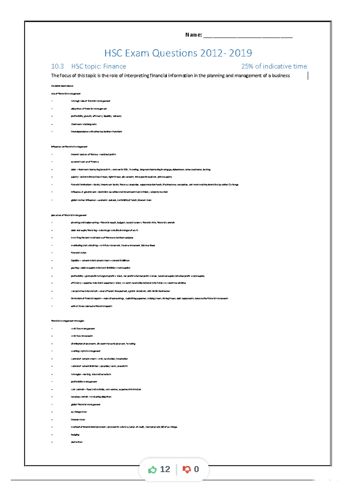 2021 PEM HSC Trials Business Studies Exam with Solutions - Studocu