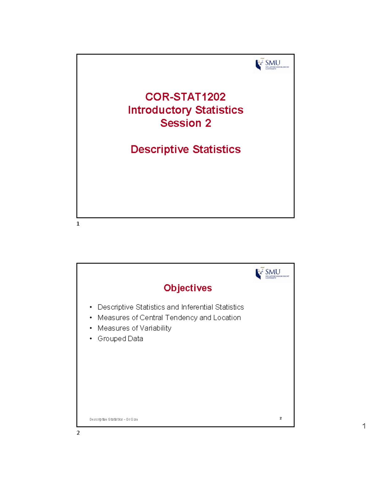 Wk 2-notes-Descriptive Stat-upload - 1 COR-STAT Introductory Statistics ...