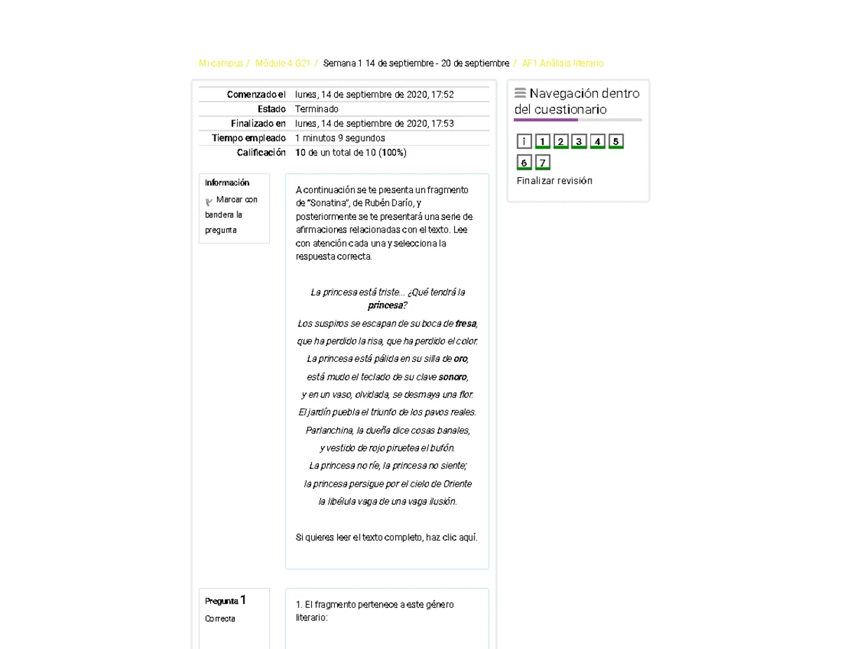 Cuestionario. AF7. El agente social en la comunidad - ####### 15/3/2021