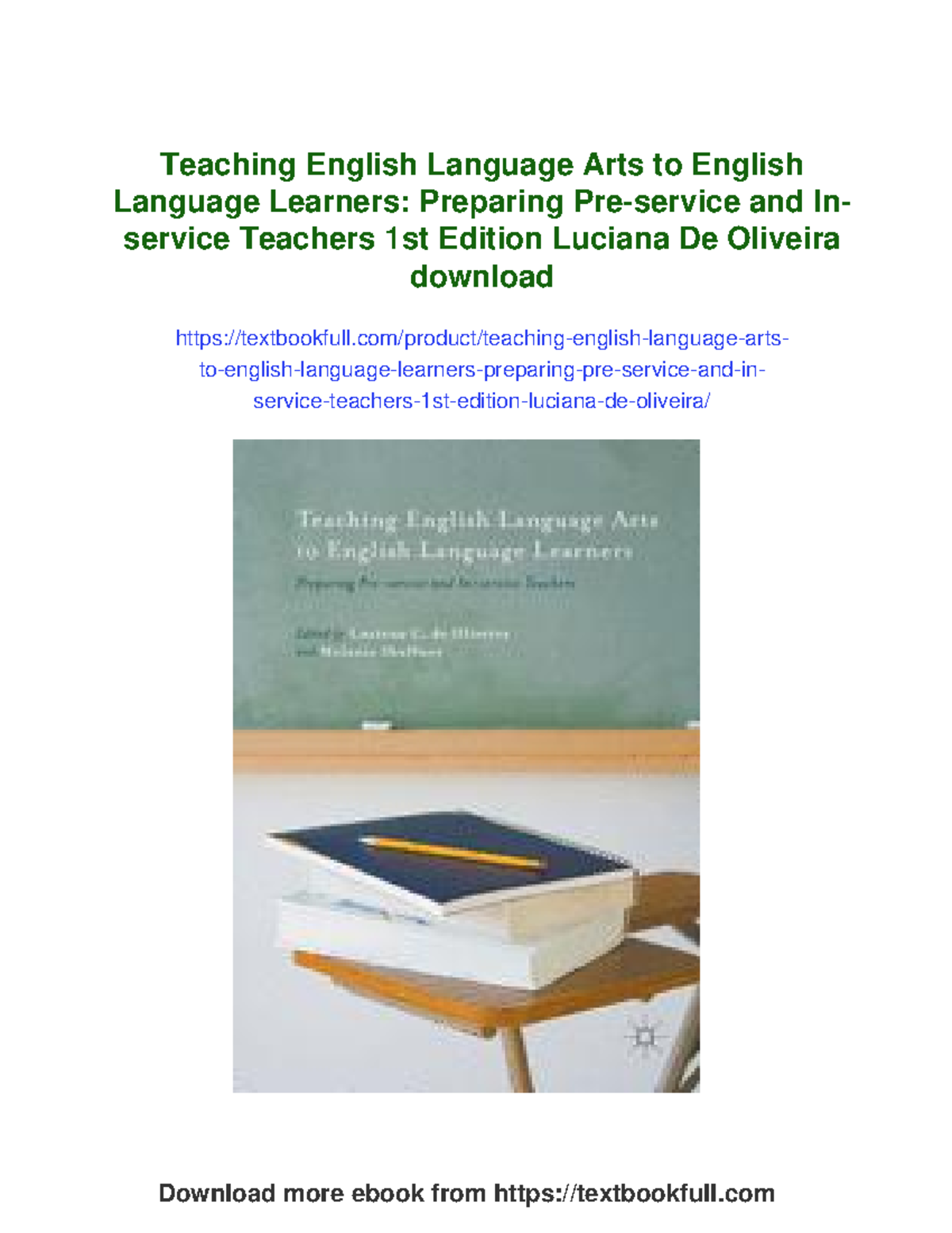 Teaching English Language Arts to ELLs: A Comprehensive Guide (EDU ...