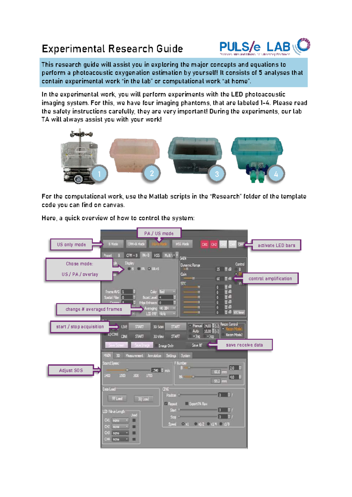 Photoacoustic Imaging: Experimental Research Guide (PHO 101) - Studeersnel