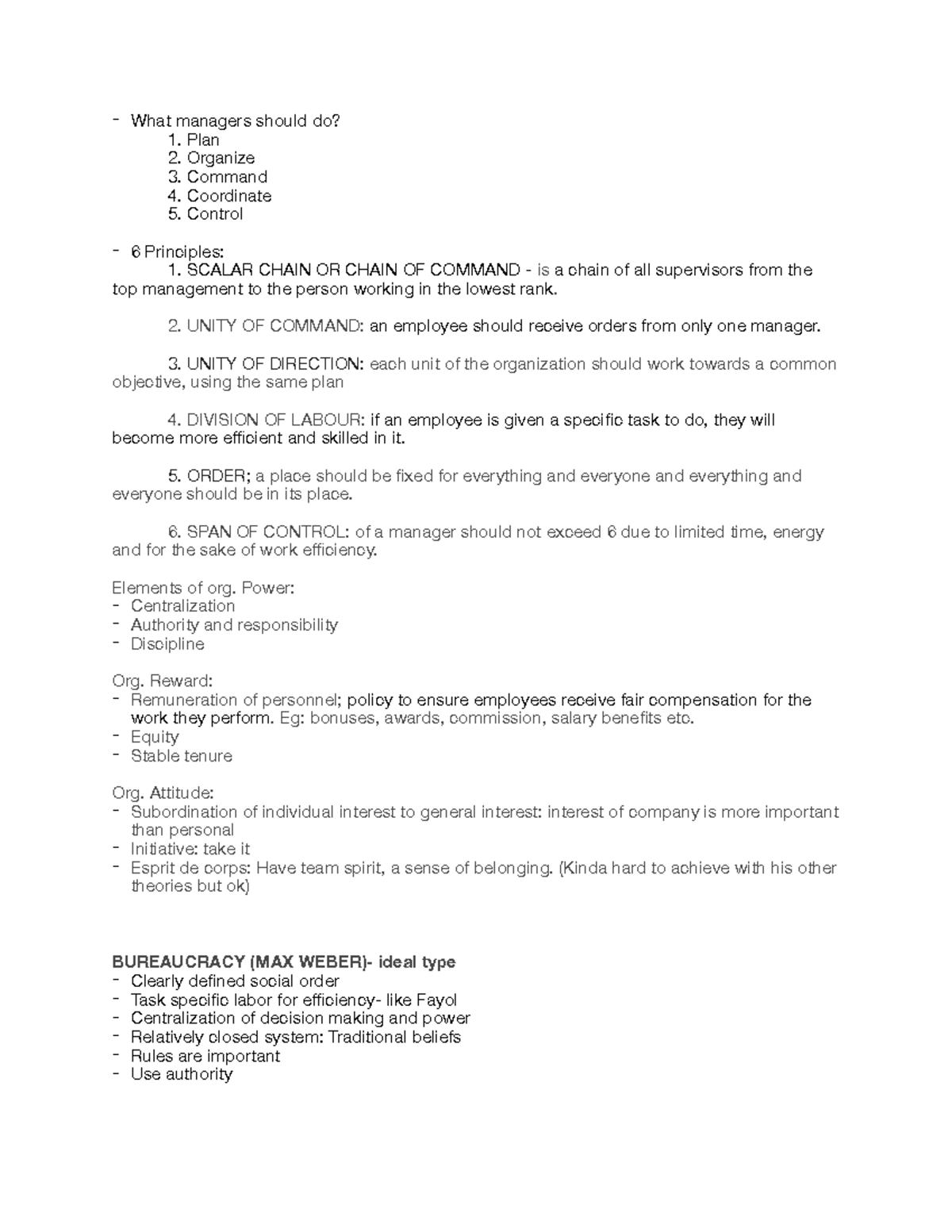 Communication ch-1 notes - What managers should do? Plan Organize ...