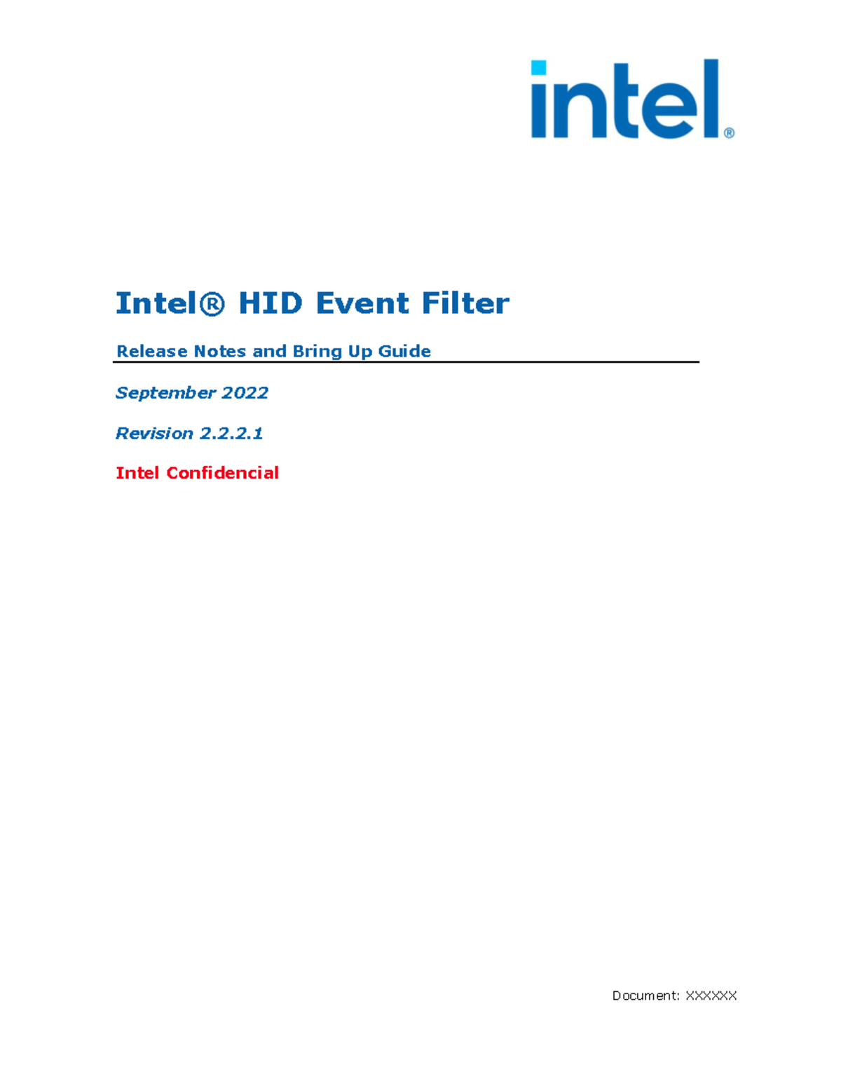 Intel(R) HID Event Filter Release Notes & Bring Up Guide Rev. 2.2.2 ...