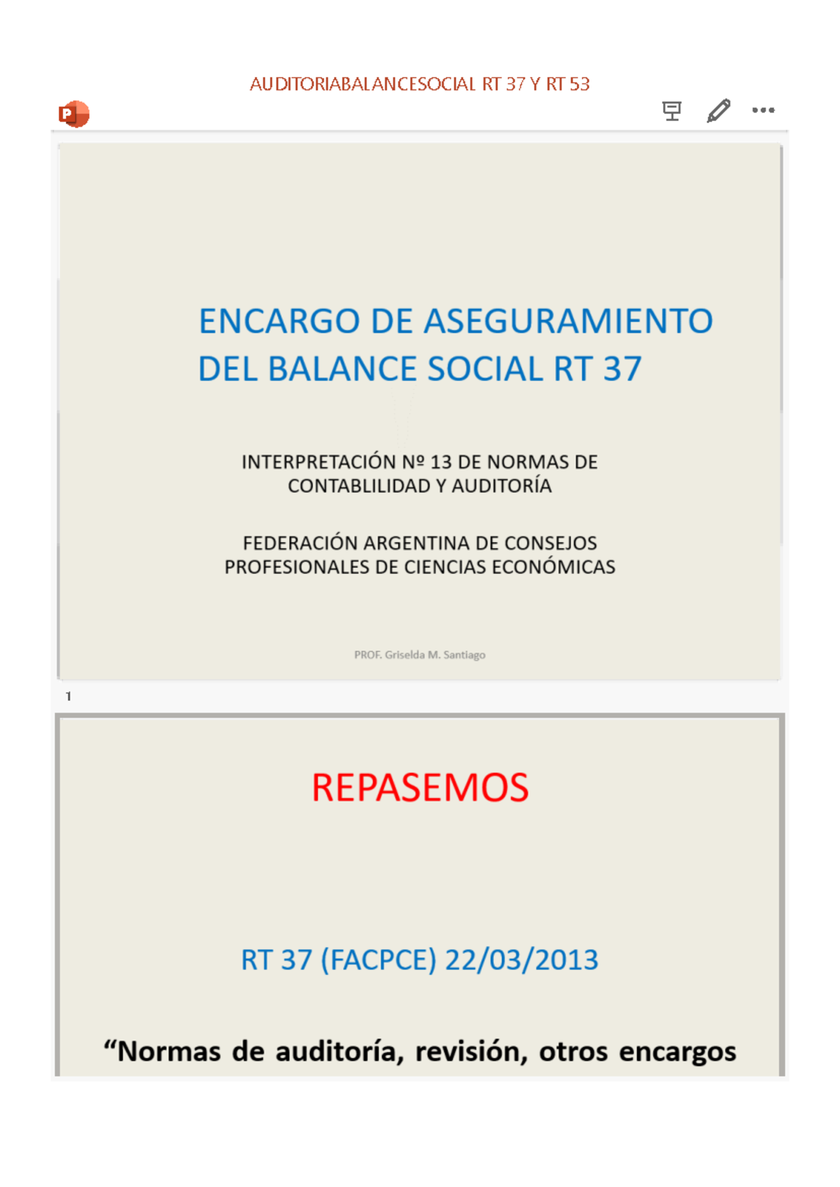 Auditoriabalancesocial RT 37 Y RT 53 - Auditoría ...