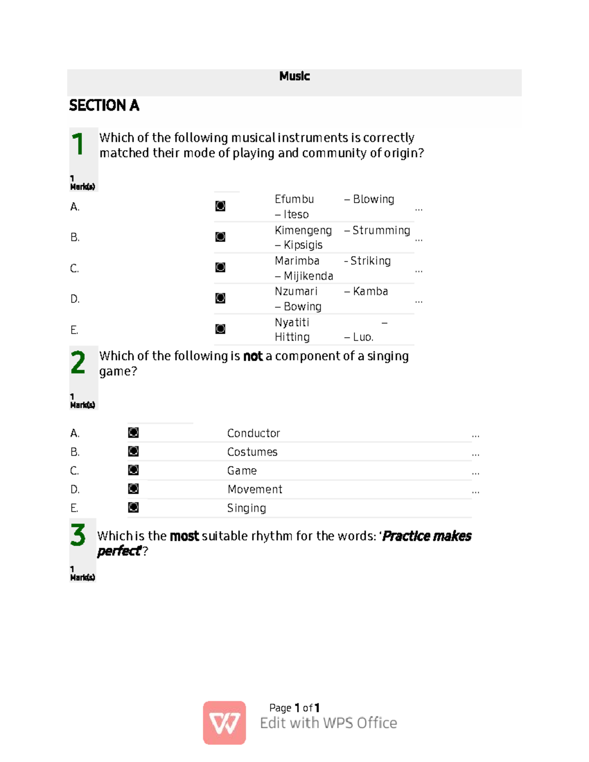 Music Summative DPTE Exam 2023: Key Concepts and Questions - Studocu