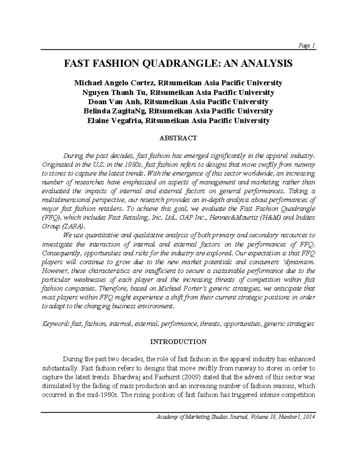 fast-fashion-analysis-performance-strategies-mkt-101-studocu