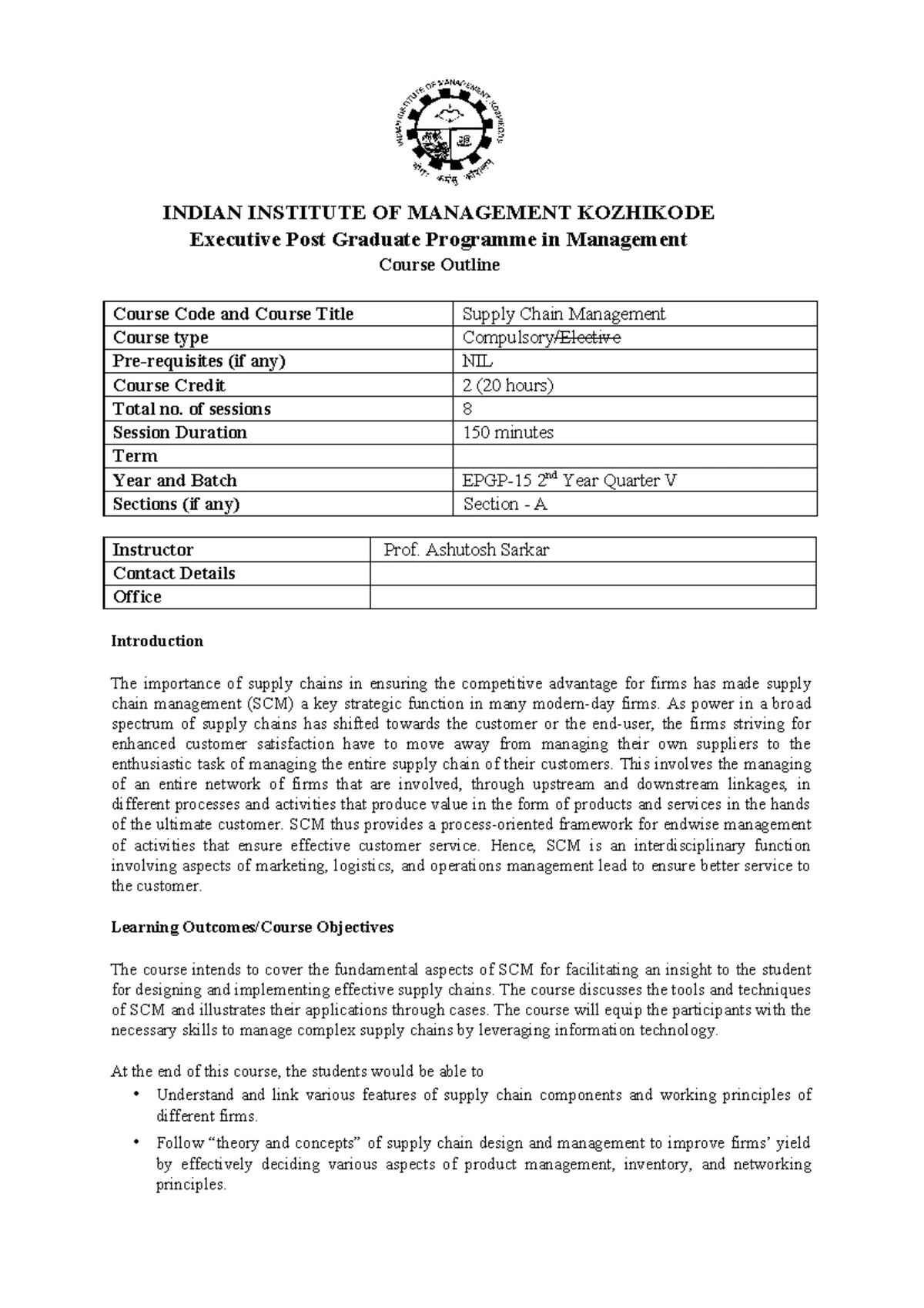 SCM 101: Key Concepts from Chapter 1 & 4 on Supply Chain Management ...