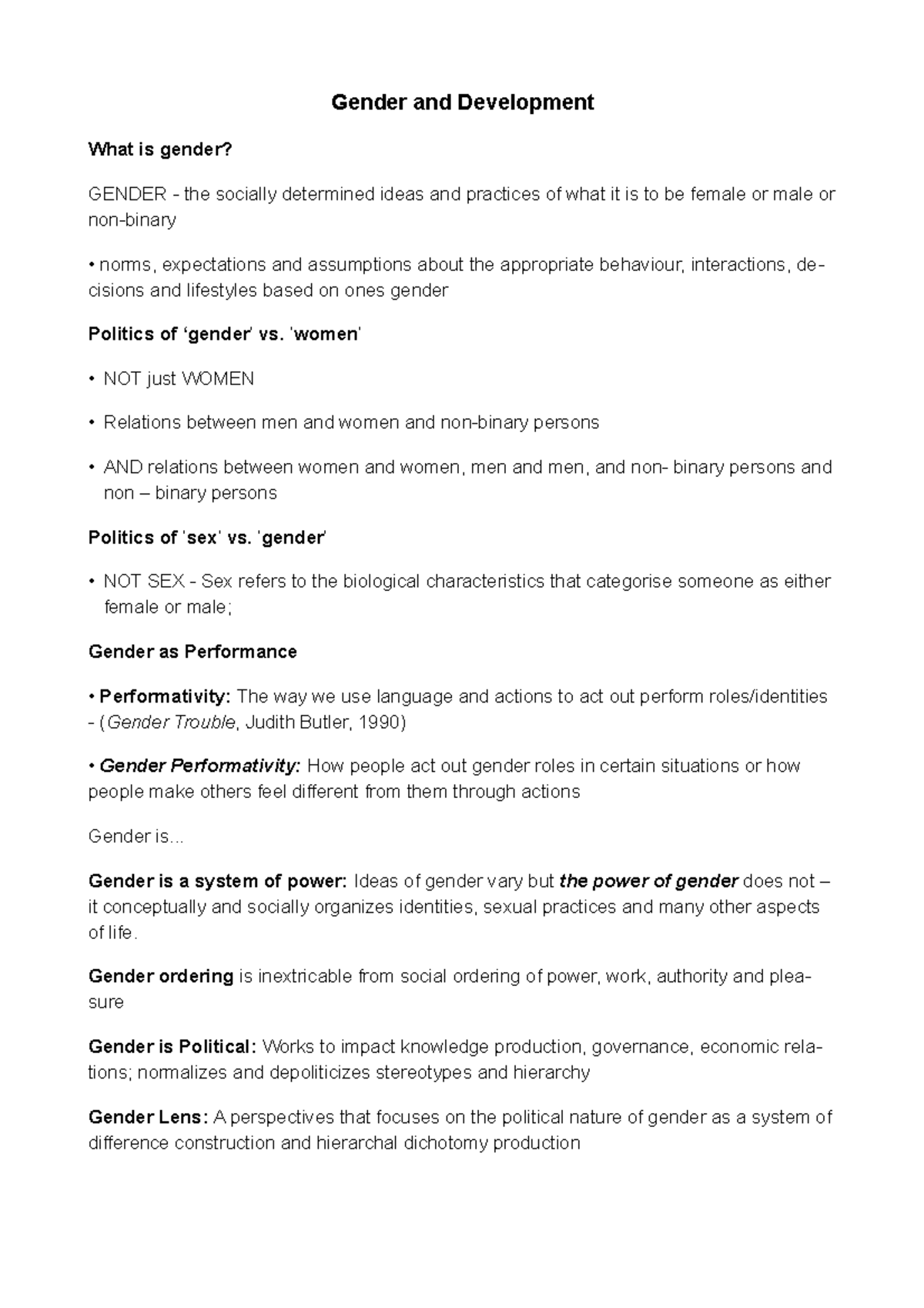 Gender and Development: A Critical Overview of Theories and Practices ...