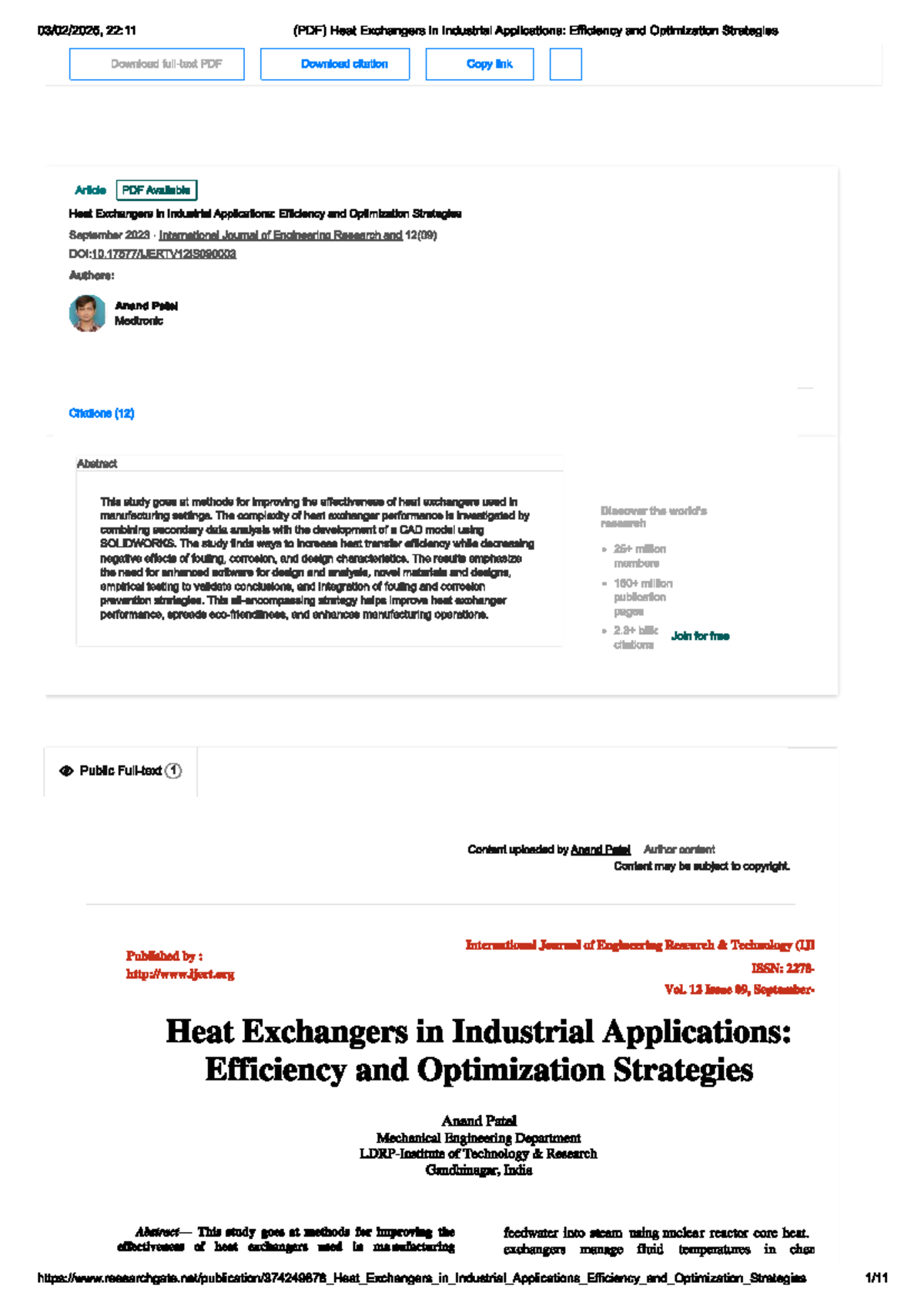 22:11 Final Exam: Heat Exchangers in Industrial Applications ...