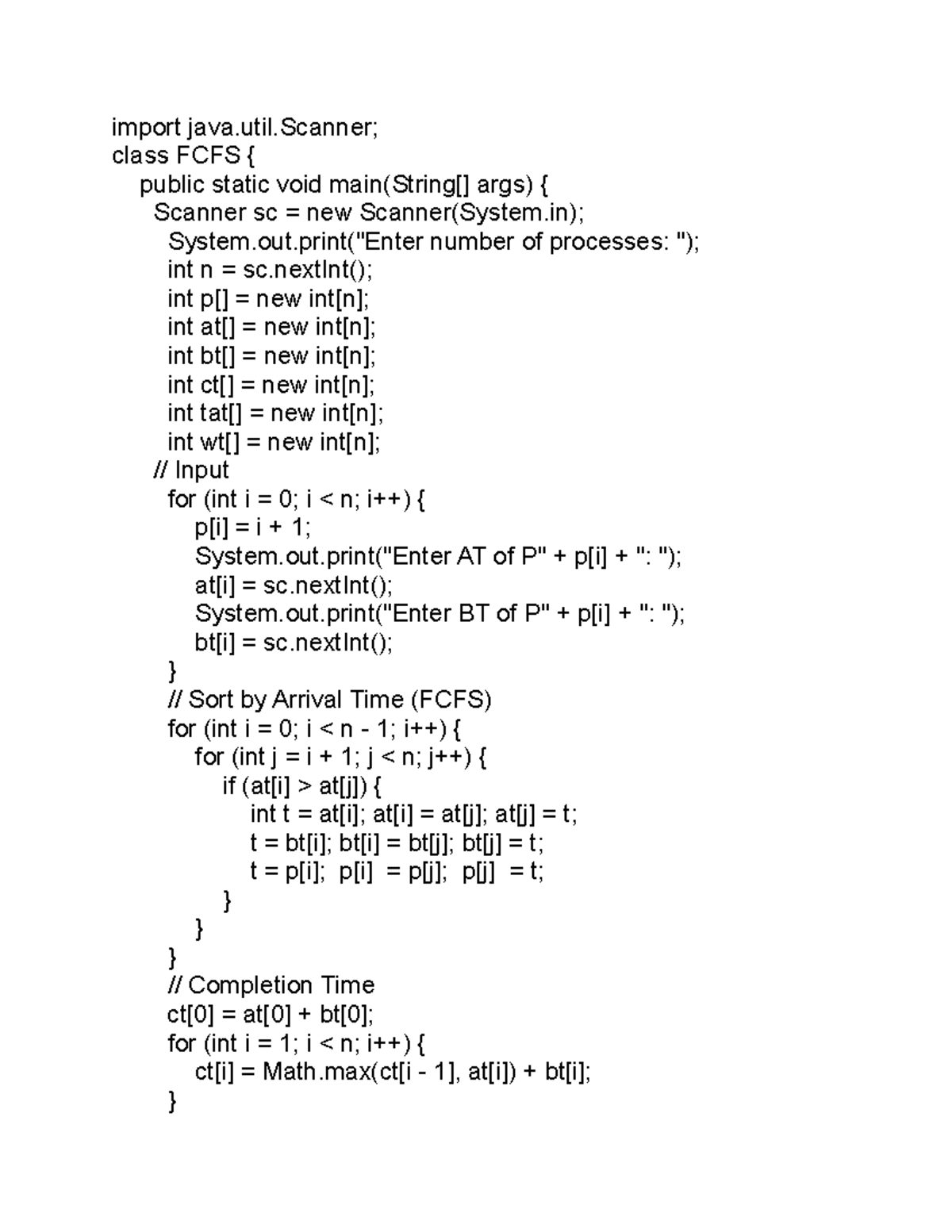 OS4EX - Operating Systems Notes on Scheduling Algorithms - Studocu