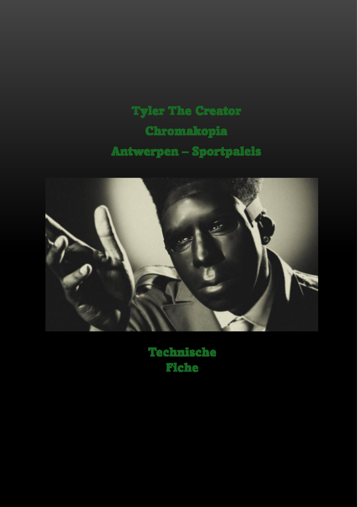 Technische Fiche voor Tyler The Creator - Chromakopia - QSDF - Studocu