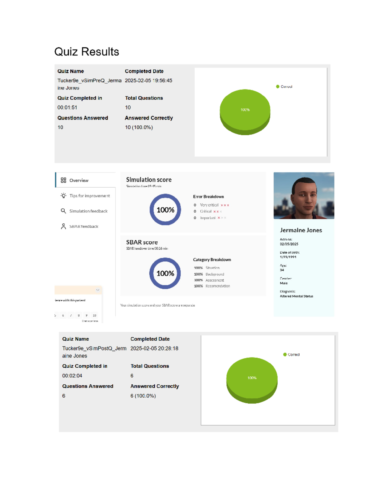 V-Sim Documentation Questions: Jermaine Jones' Assessment & Care ...
