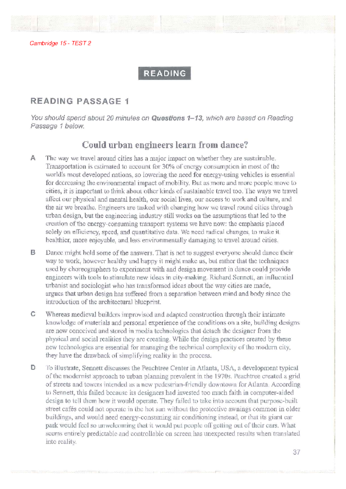 Reading Unit 1 Extra exercise 1 - english - Studocu