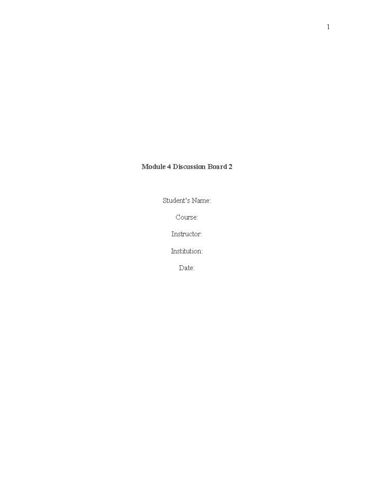 EDU Module 4 Discussion Board 2: What Makes an Effective Teacher? - Studocu