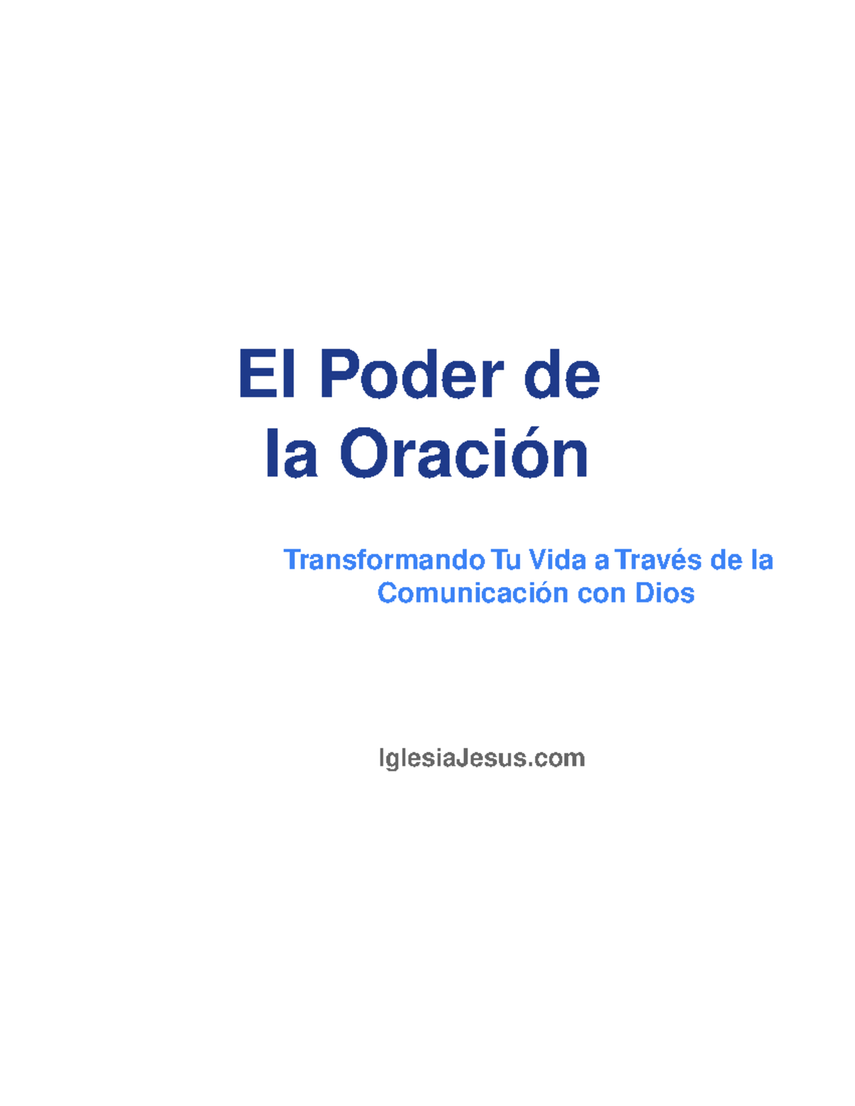 El Poder de la Oración: Transformación Espiritual y Comunión con Dios ...