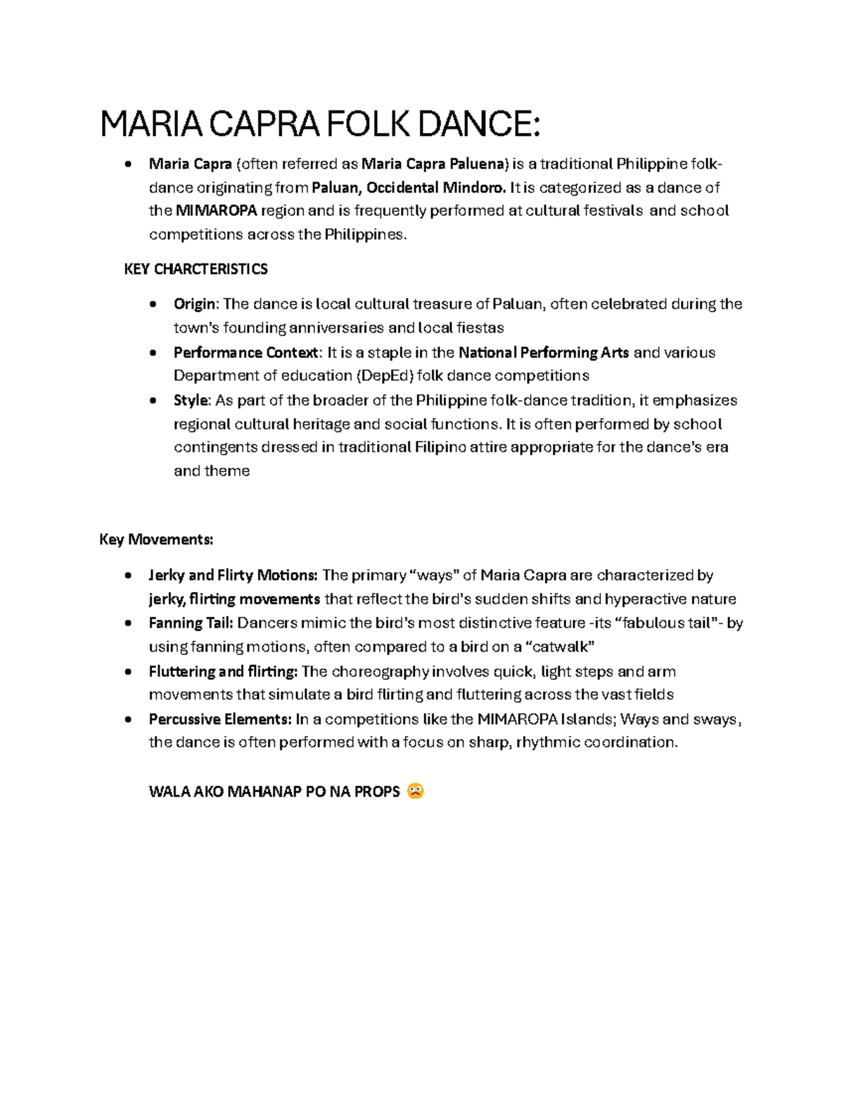 MARIA CAPRA FOLK DANCE: Cultural Significance and Key Characteristics ...