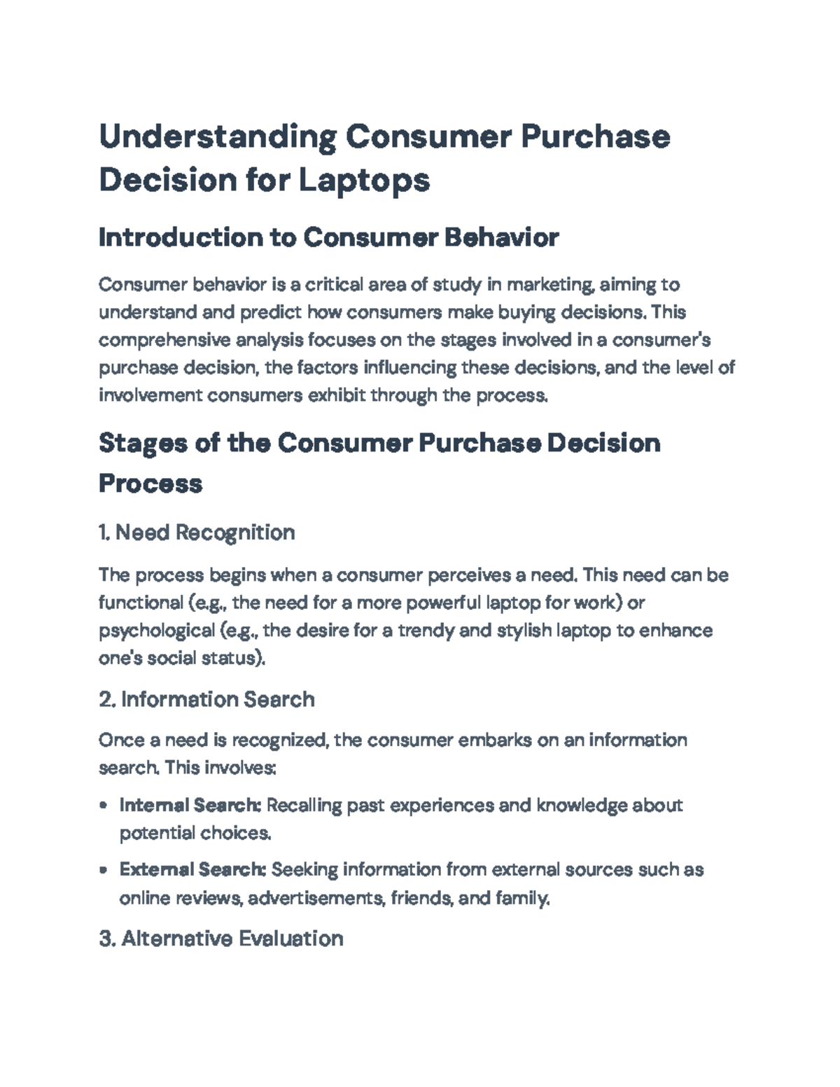 Consumer Purchase Decision Process for Laptops: Insights & Factors ...