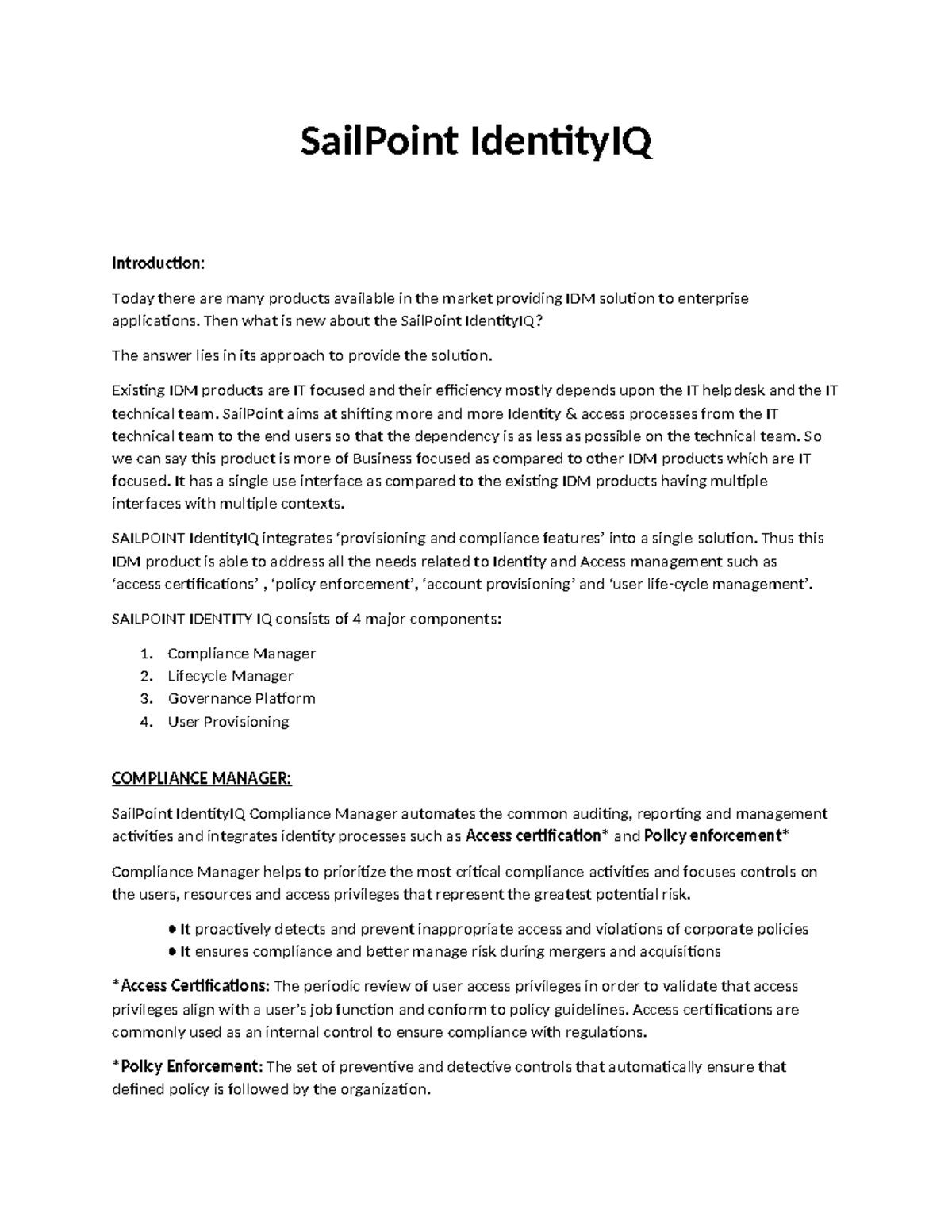 SailPoint IdentityIQ: Comprehensive Overview & Key Features Analysis ...