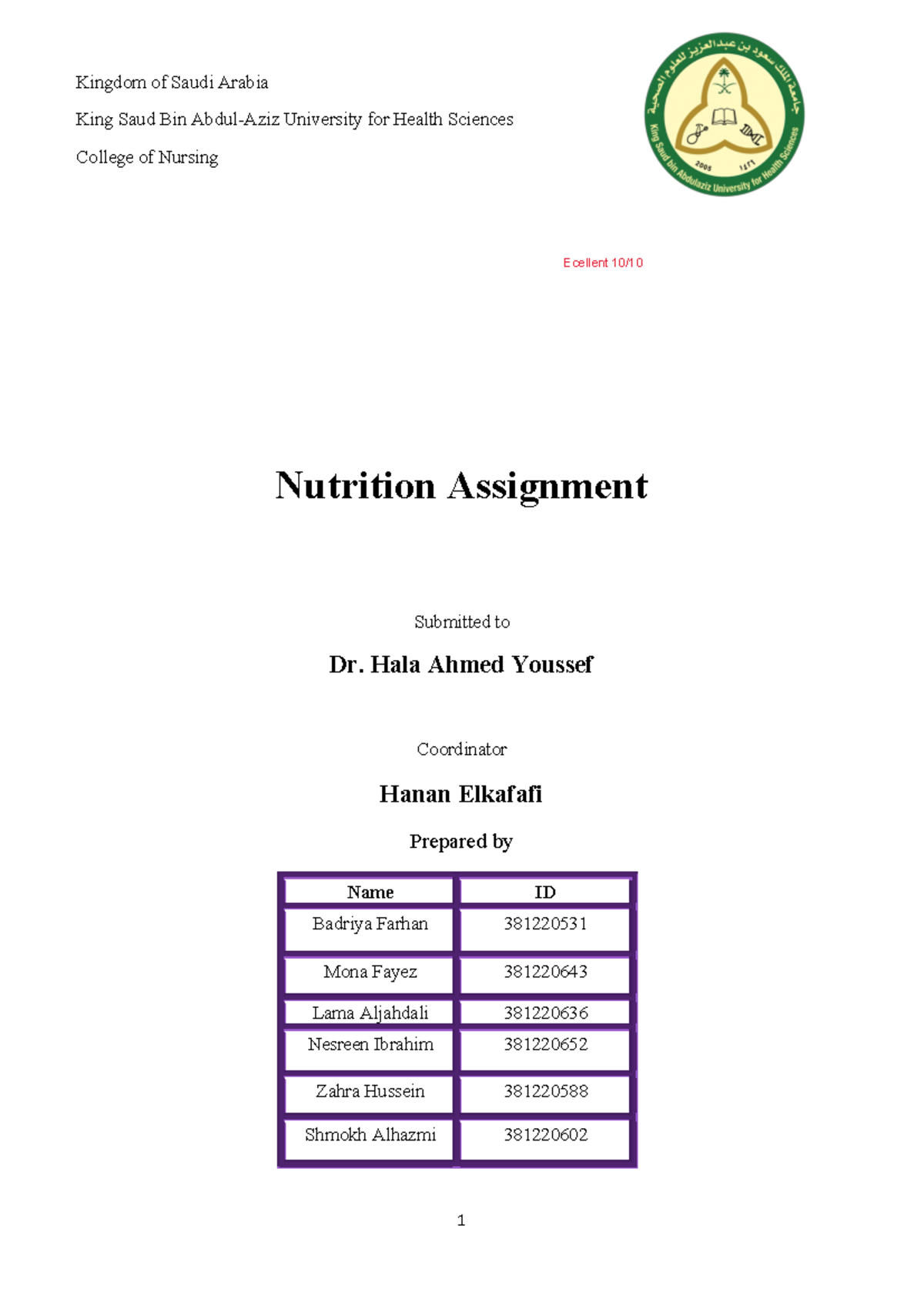 Nutrition Assignment 1: Diabetes Products & High Fiber Diets - Studocu