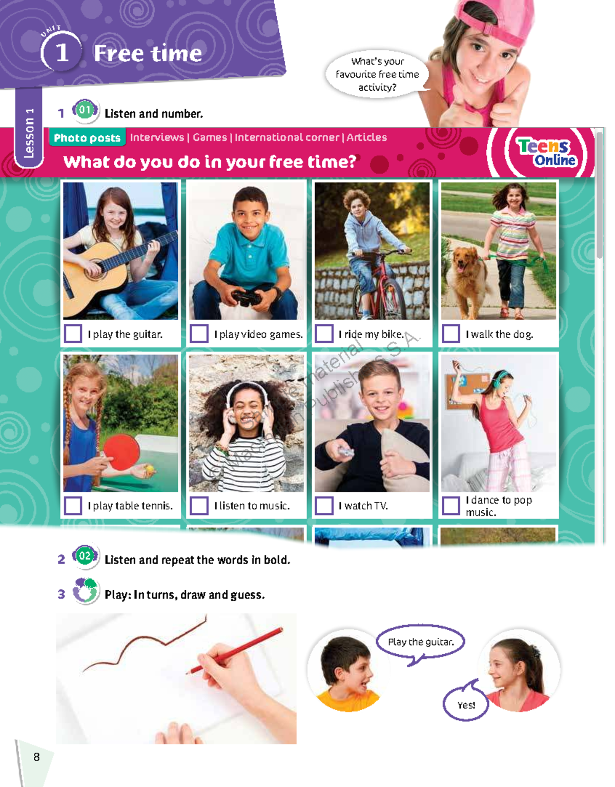 U NI T Lesson 1: Free Time Activities and Routines - Studocu