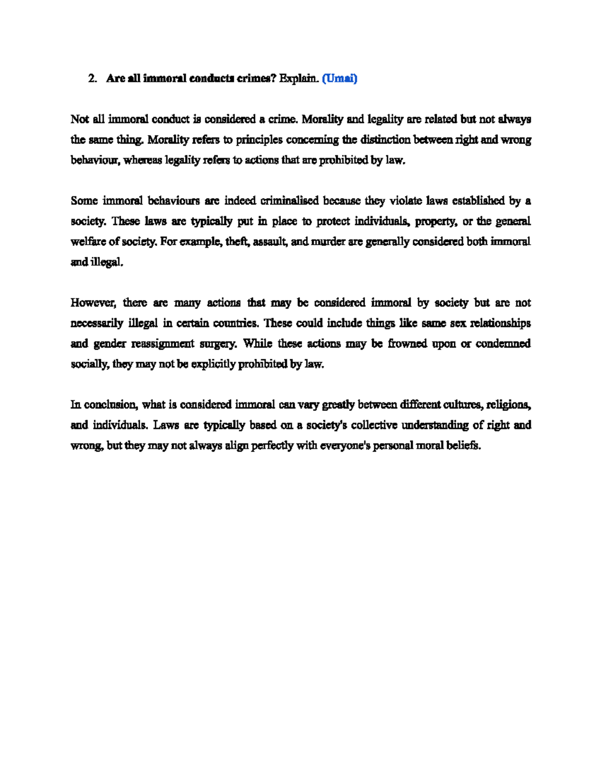 Criminal Law Tutorial Notes and Key Concepts - Studocu