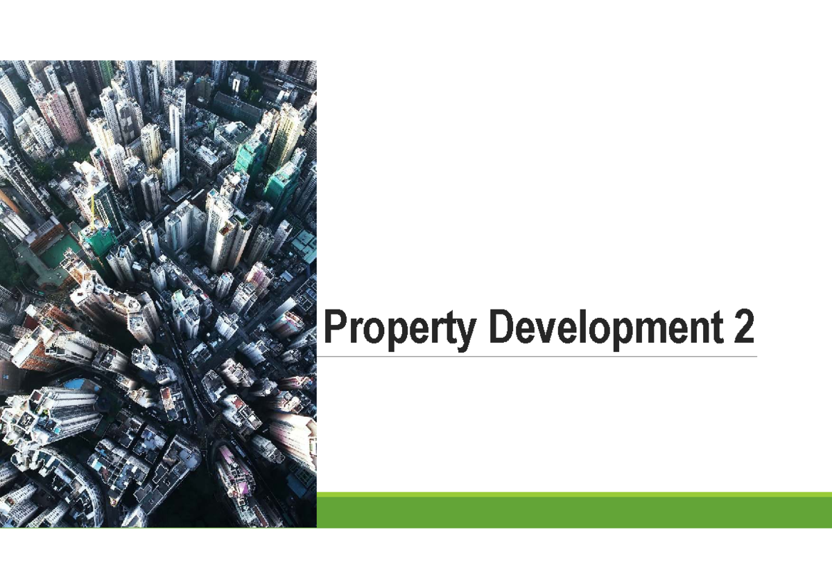 Property Development 2: Unit 1 - Legal Classification of Property - Studocu