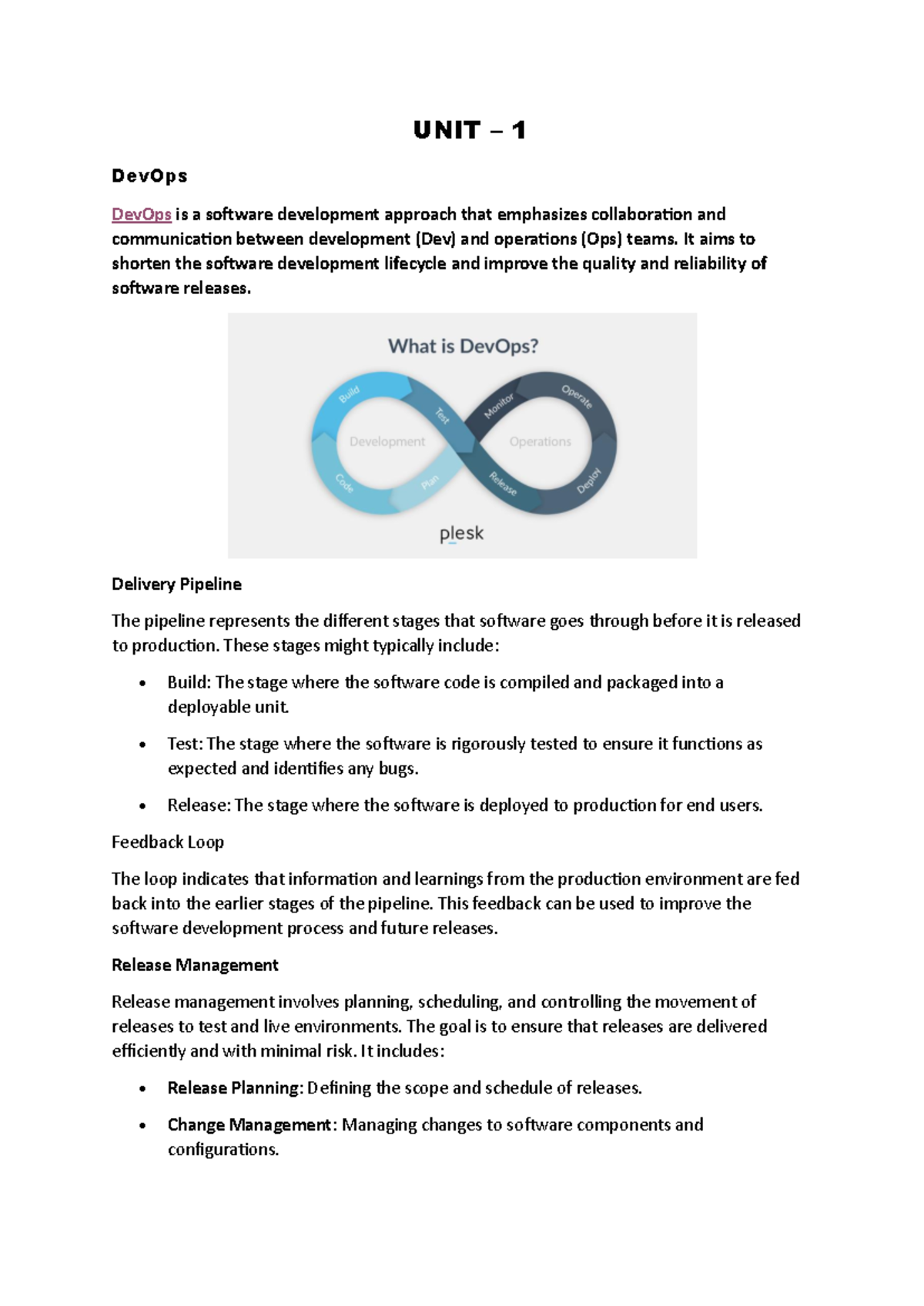 DevOps Fundamentals Notes for Course CODE 101 - Studocu