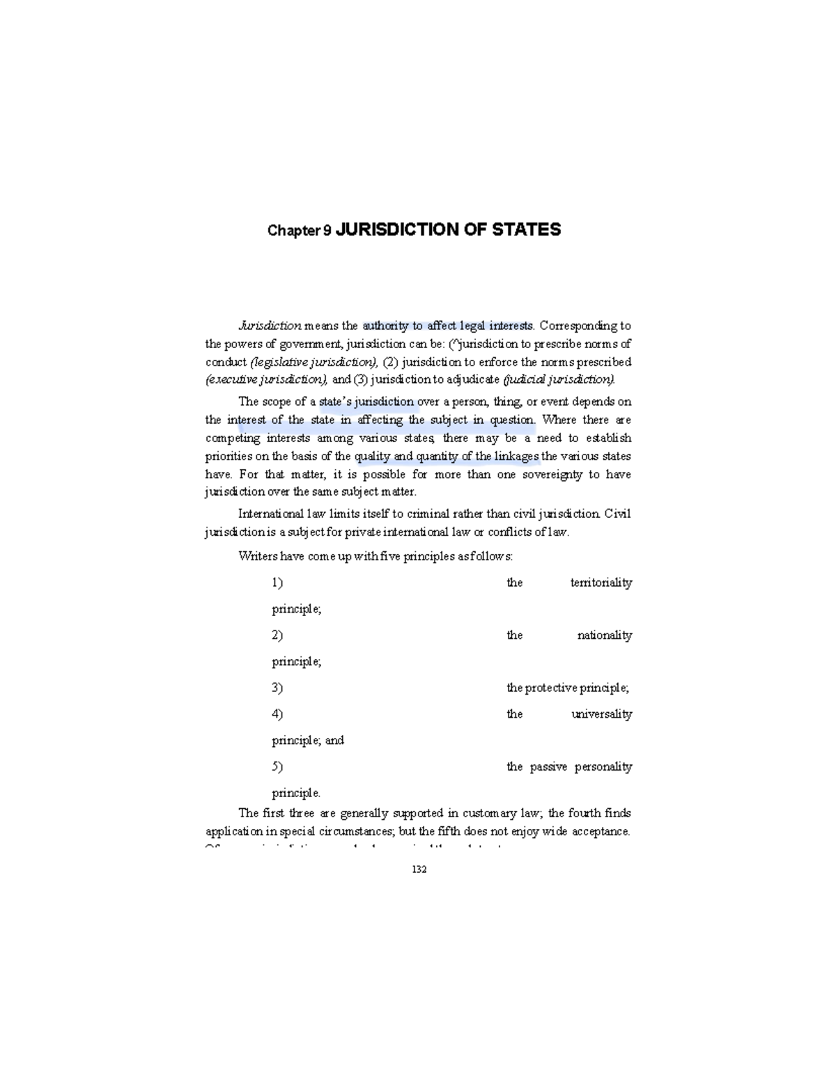 Chapter 9: Jurisdiction of States - Key Principles and Cases (Bernas ...