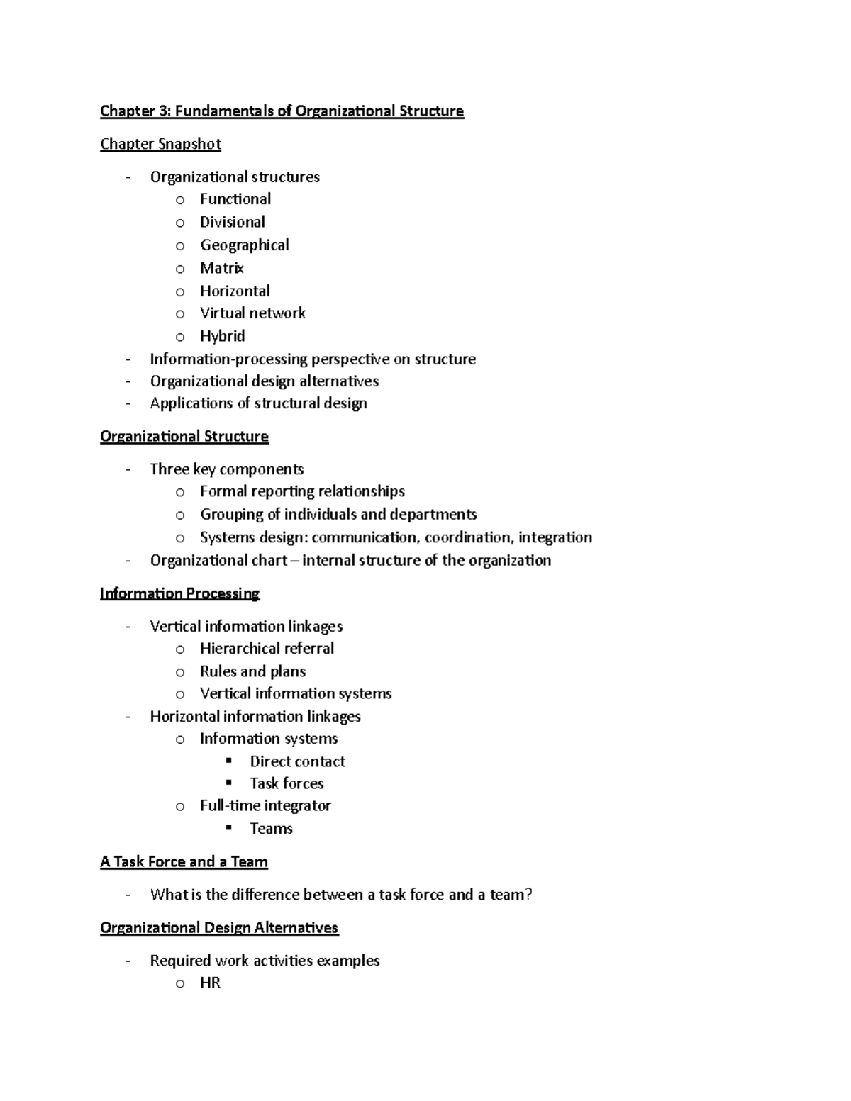5301 chapter 3 Complete Lecture Notes - Chapter 3: Fundamentals of ...