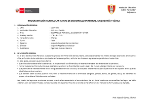 Construcción de Identidad y Emociones en Secundaria - 2° DPCC - Studocu