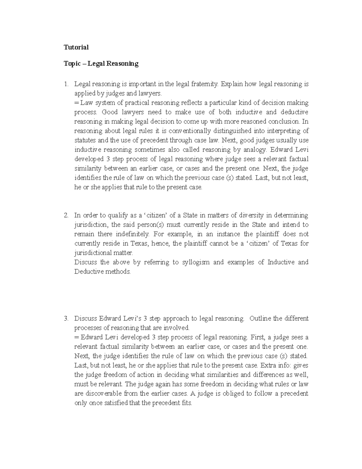 T2 Legal Reasoning: Understanding Judicial Decision-Making Methods ...