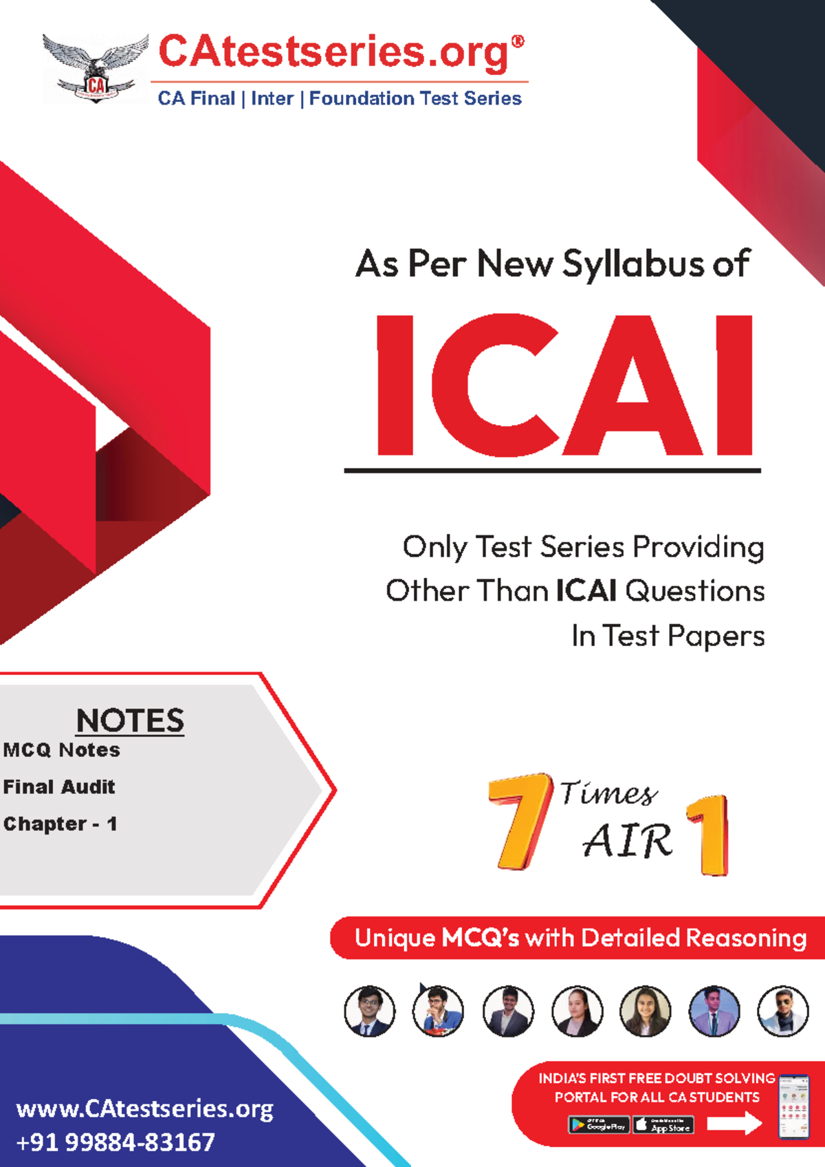 CA Final Advanced Auditing & Assurance Ethics Notes - May 2024 - Studocu