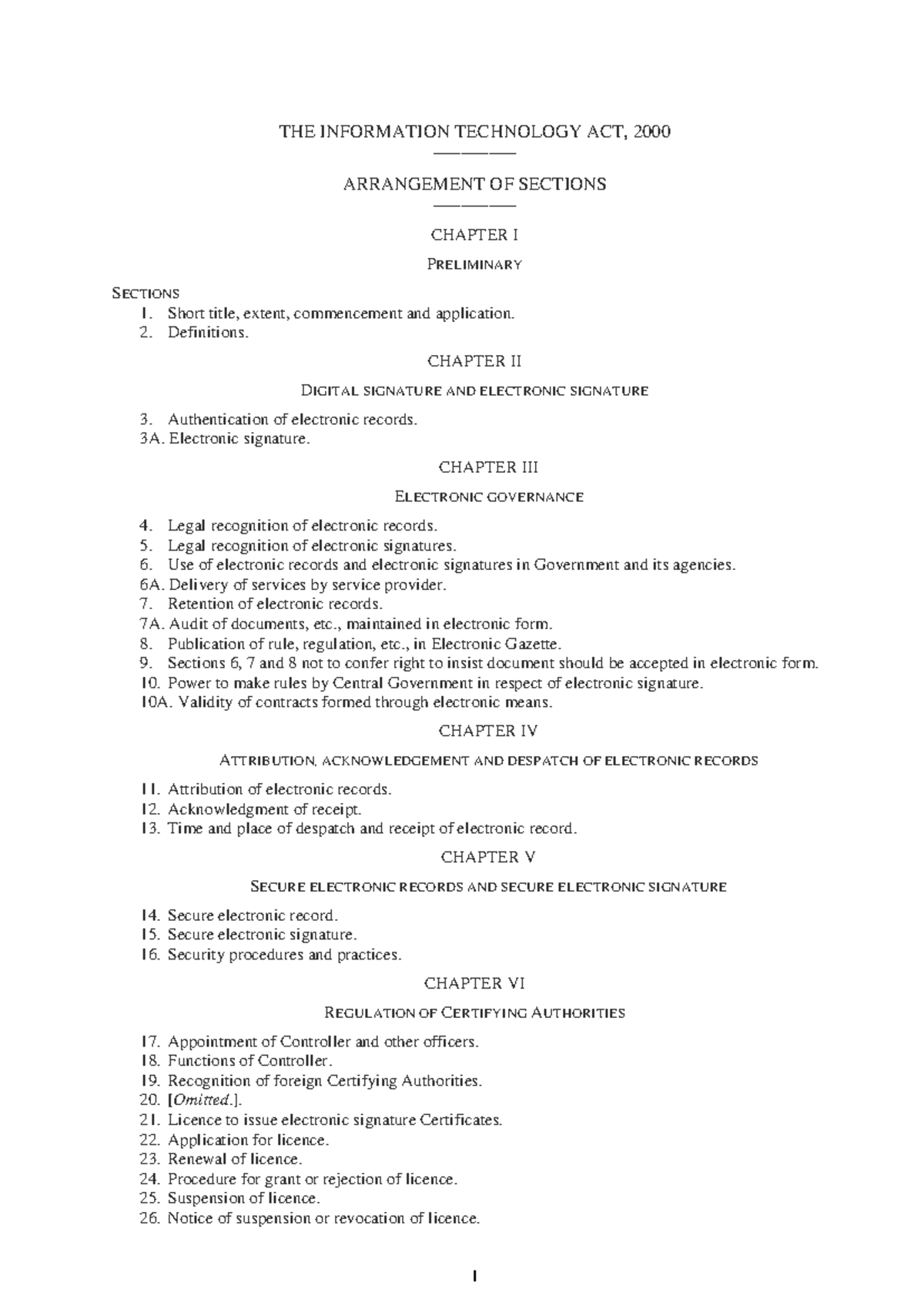 It act 2000 updated - It act cyber law - THE INFORMATION TECHNOLOGY ACT ...