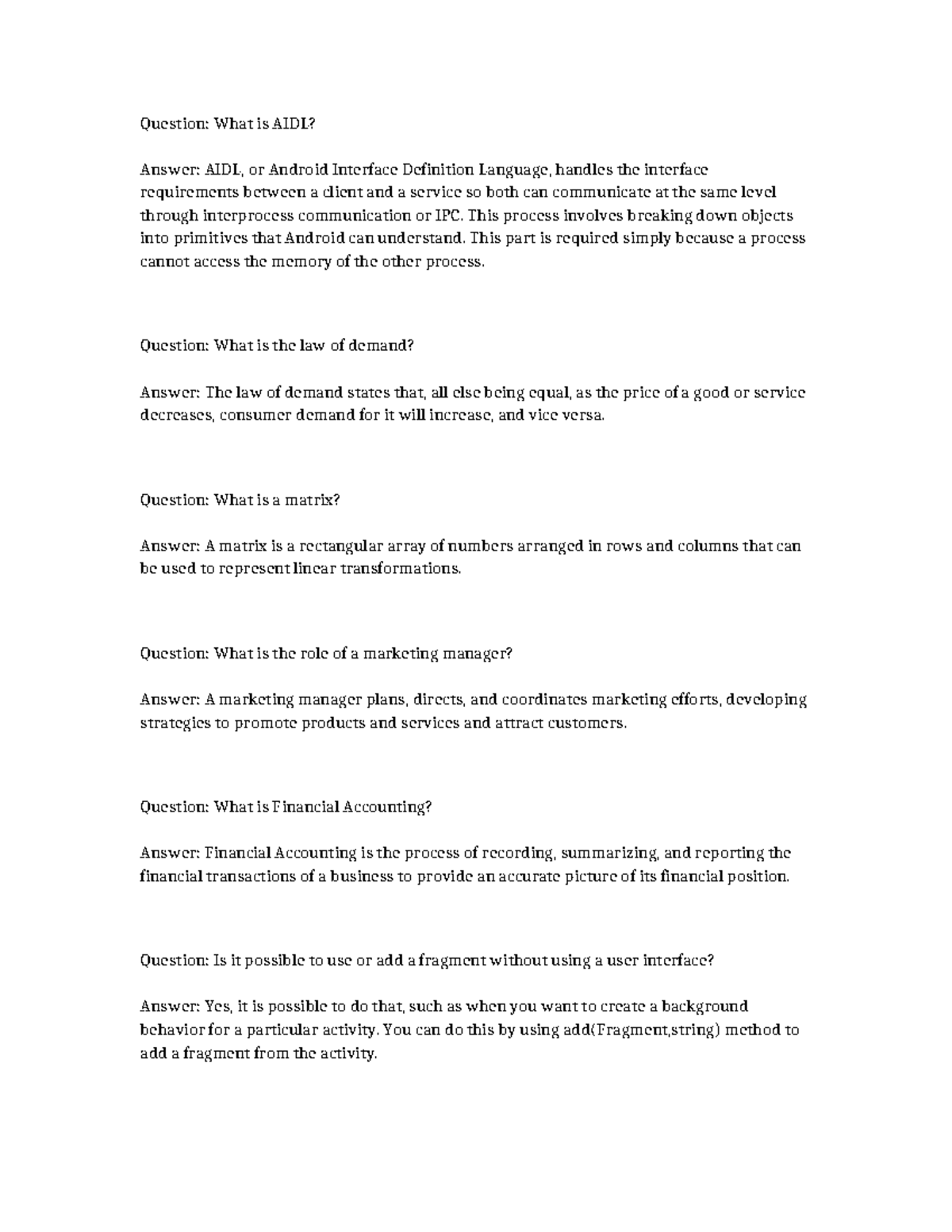 UChicago Lecture Notes Film Studies S0P7M - Question: What is AIDL ...