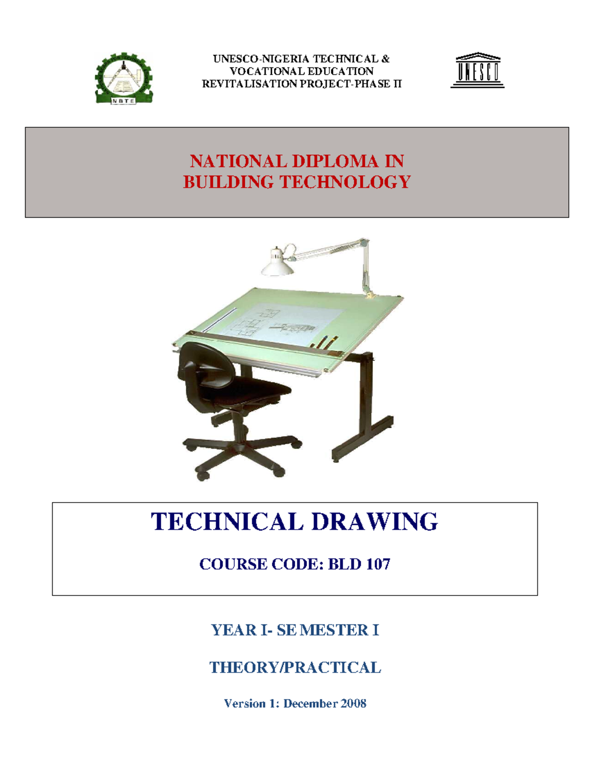 Technical Drawing Guide: BLD 107 - Year I, Semester I Basics - Studocu