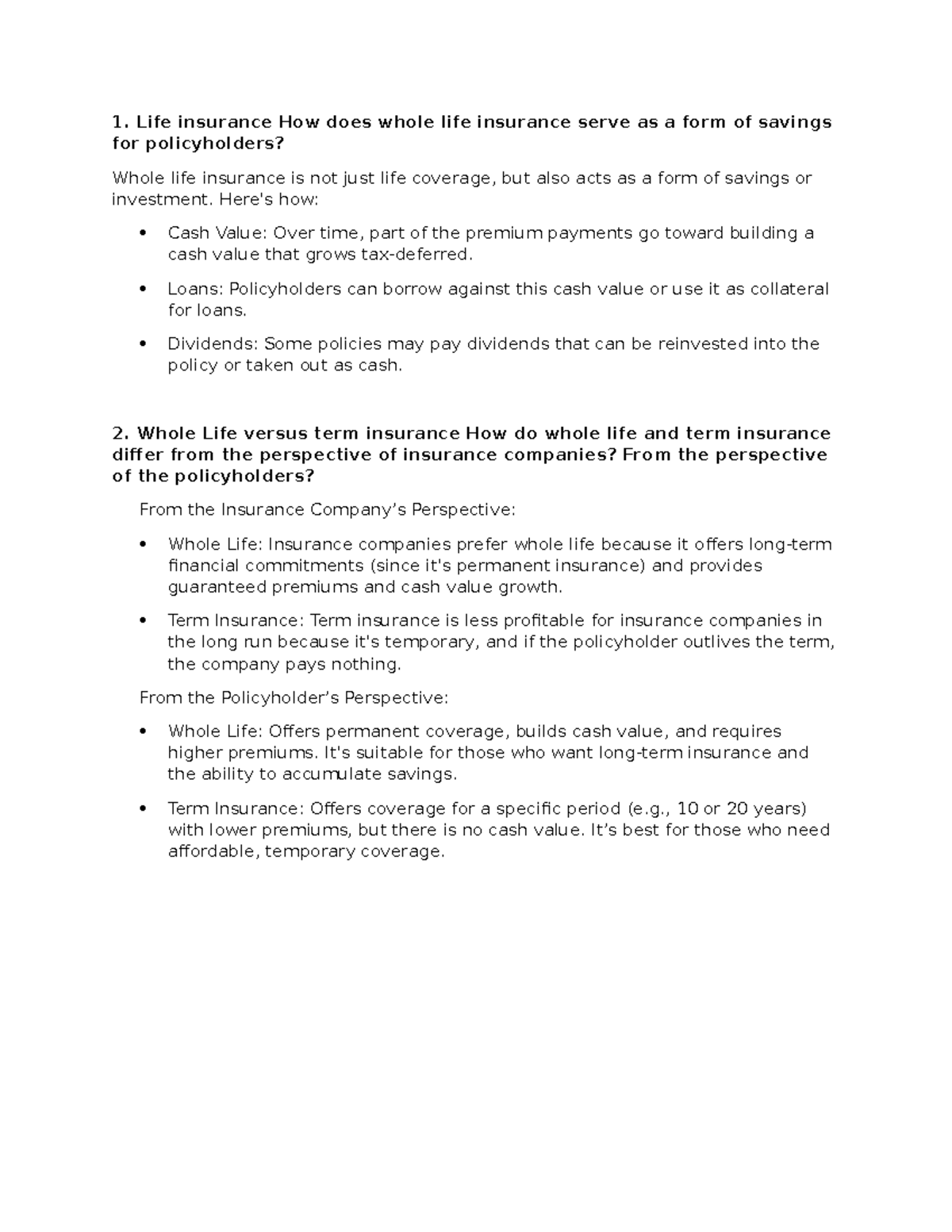 Chapter 25: Understanding Life Insurance and Its Financial Implications ...