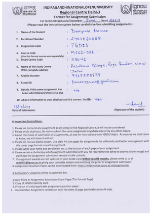 MSEI-027 Pgdis - I need practical file - No. of Printed Pages : 4 I ...