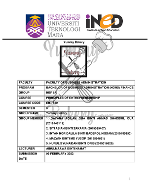 ENT530 ( Social Media Report) PAIR Assignment - NBF6A - SITI ASIAH ...