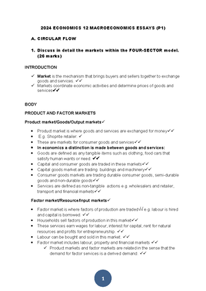 [Solved] case study grade 11 economics - Economics - Studocu